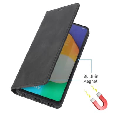 SKALO Samsung A23 5G Slim Premium Plånbok - Svart