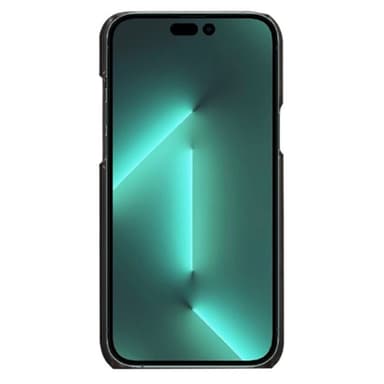 SKALO iPhone 14 Pro PU-Läder Korthållare Skal - Svart