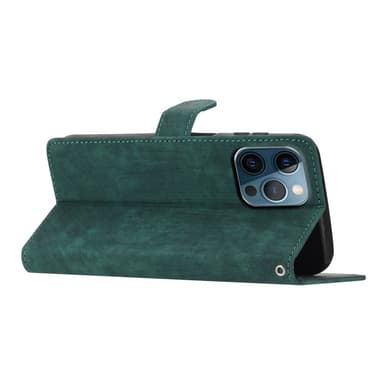 SKALO iPhone 15 Pro Max Plånboksfodral i PU-Läder - Grön