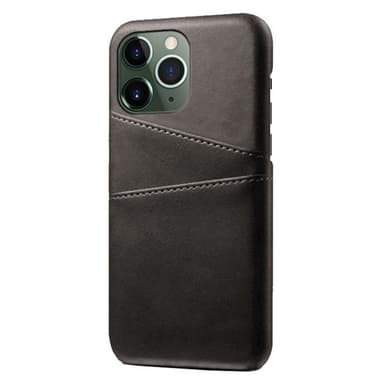 SKALO iPhone 14 Pro PU-Läder Korthållare Skal - Svart