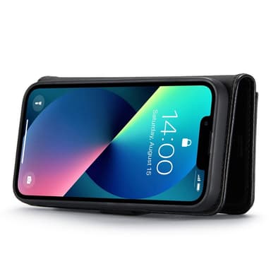DG MING iPhone 14 2-i-1 Magnet Plånboksfodral - Svart