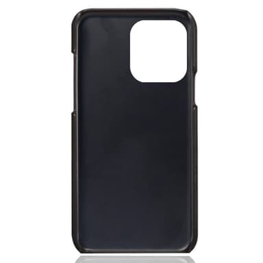 SKALO iPhone 14 Pro PU-Läder Korthållare Skal - Svart