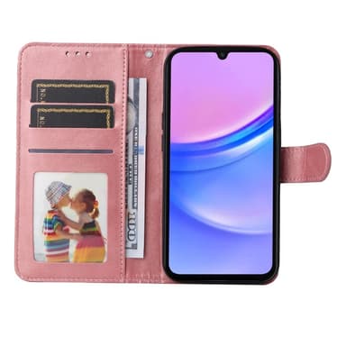 SKALO Samsung A16 PU-Läder Plånboksfodral - Rosa