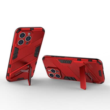 SKALO iPhone 15 Pro Max Armor Hybrid BIBERCAS Skal - Röd
