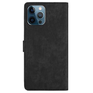 SKALO iPhone 15 Pro Max Plånboksfodral i PU-Läder - Svart