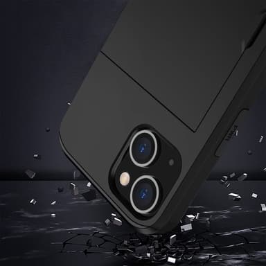 SKALO iPhone 14 Armor Skal Korthållare - Svart