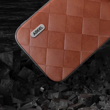 SKALO iPhone 15 ABEEL PU-Läder Skal - Brun
