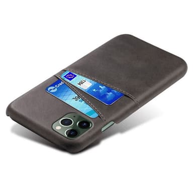 SKALO iPhone 14 Pro PU-Läder Korthållare Skal - Svart