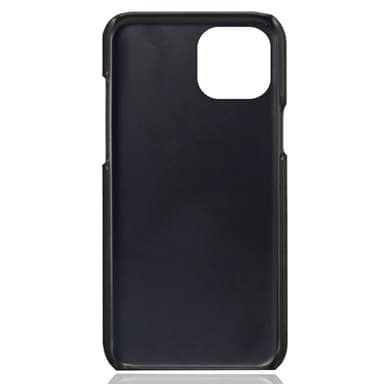 SKALO iPhone 14 PU-Läder Korthållare Skal - Svart