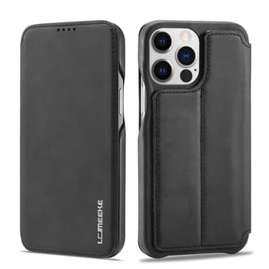 SKALO iPhone 15 Pro LC.IMEEKE Plånboksfodral i PU-Läder - Svart