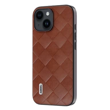 SKALO iPhone 15 ABEEL PU-Läder Skal - Brun