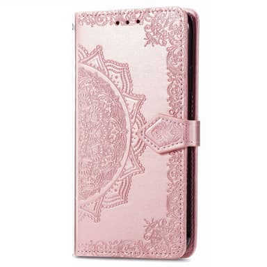 SKALO iPhone 14 Mandala Plånboksfodral - Roséguld