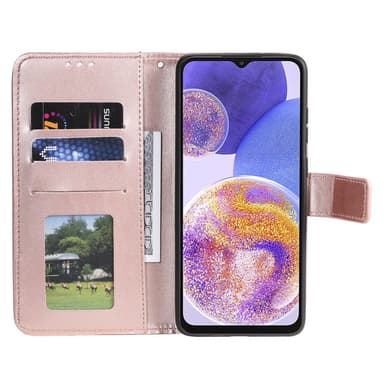 SKALO Samsung A23 5G Mandala Plånboksfodral - Roséguld