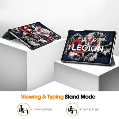 SKALO Lenovo Legion Tab 3rd Gen Trifold Fodral - Grön