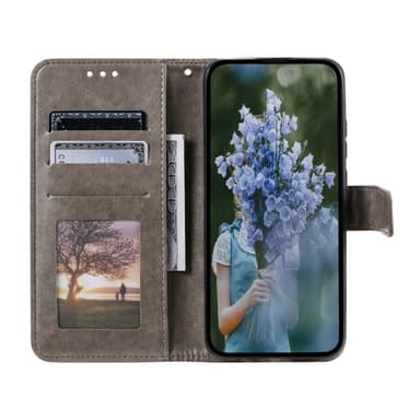 SKALO iPhone 16e Mandala Plånboksfodral - Grå