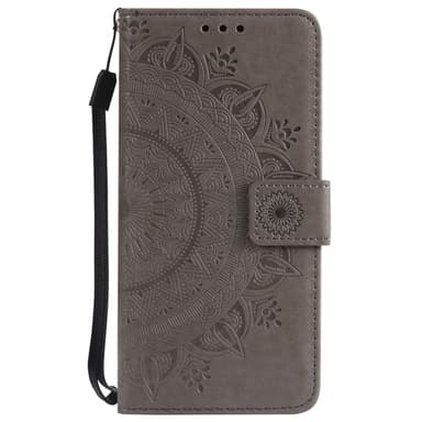 SKALO iPhone 16e Mandala Plånboksfodral - Grå
