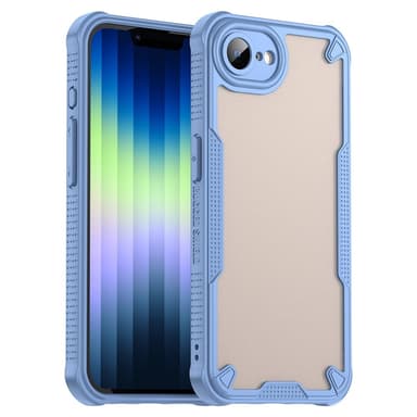 SKALO iPhone 16e Armor Hybrid Frosted Skal - Blå