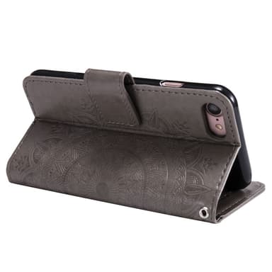 SKALO iPhone 16e Mandala Plånboksfodral - Grå
