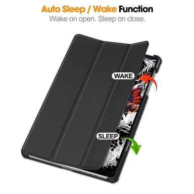 SKALO Lenovo Legion Tab 3rd Gen Trifold Fodral - Svart