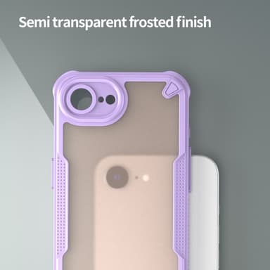 SKALO iPhone 16e Armor Hybrid Frosted Skal - Lila