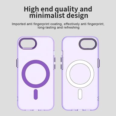 SKALO iPhone 16e Candy Series Hybrid Skal - Lila