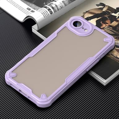 SKALO iPhone 16e Armor Hybrid Frosted Skal - Lila