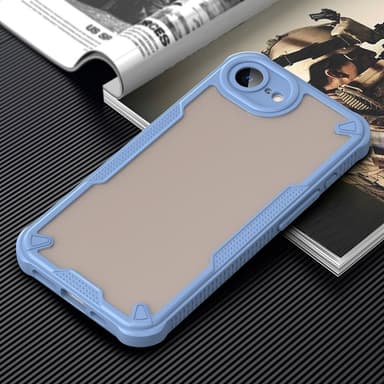 SKALO iPhone 16e Armor Hybrid Frosted Skal - Blå
