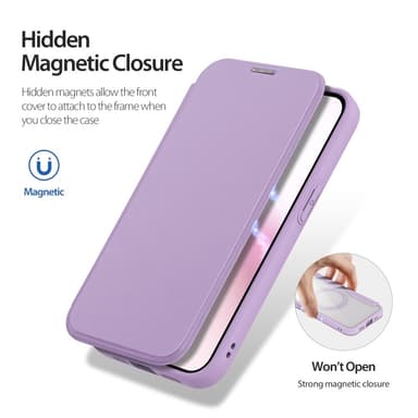 DUX DUCIS iPhone 16e Skin X Pro Plånbok - Lila