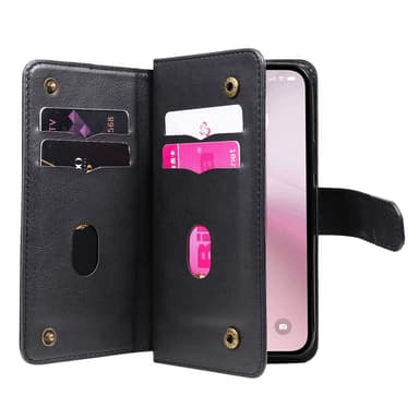 SKALO iPhone 16e KT 10-FACK Plånboksfodral - Svart