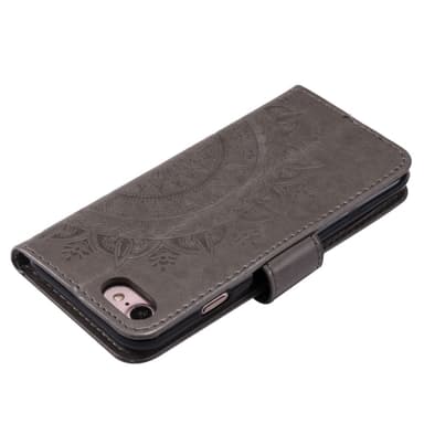 SKALO iPhone 16e Mandala Plånboksfodral - Grå