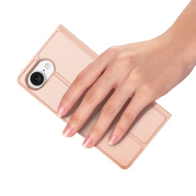 DUX DUCIS iPhone 16e Skin Pro Series Plånboksfodral - Rosa