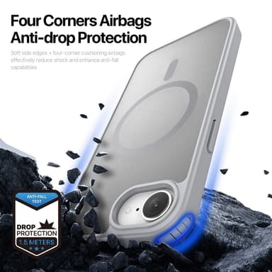 DUX DUCIS iPhone 16e Yind Series Matt Finish Skal - Grå