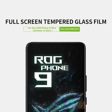 SKALO Asus Zenfone 12 Ultra 5G Heltäckande Skärmskydd Härdat Glas - Transparent
