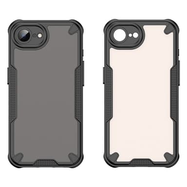 SKALO iPhone 16e Armor Hybrid Frosted Skal - Svart