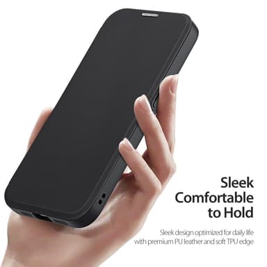 DUX DUCIS iPhone 16e Skin X Pro Plånbok - Svart