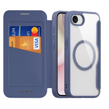 DUX DUCIS iPhone 16e Skin X Pro Plånbok - Blå