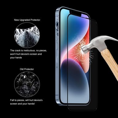 SKALO iPhone 16e Heltäckande Skärmskydd Härdat Glas - Transparent