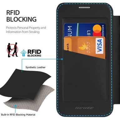 DUX DUCIS iPhone 16e Skin X Pro Plånbok - Svart