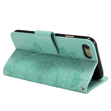 SKALO iPhone 16e Mandala Plånboksfodral - Turkos