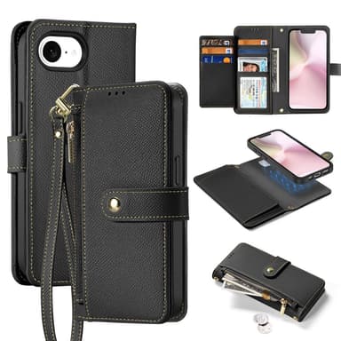 DUX DUCIS iPhone 16e Lawa Series Plånboksfodral - Svart