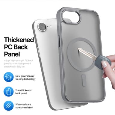DUX DUCIS iPhone 16e Yind Series Matt Finish Skal - Grå