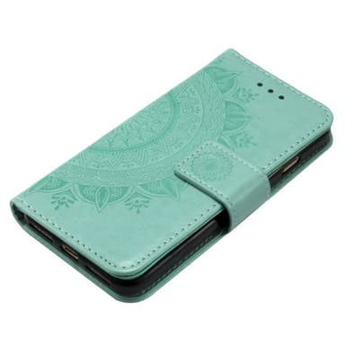SKALO iPhone 16e Mandala Plånboksfodral - Turkos