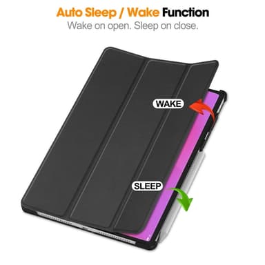 SKALO Lenovo Yoga Tab Plus Trifold Fodral - Svart