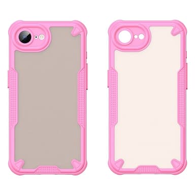 SKALO iPhone 16e Armor Hybrid Frosted Skal - Rosa