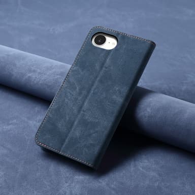 SKALO iPhone 16e Jeans Plånboksfodral - Blå