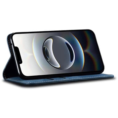 SKALO iPhone 16e Jeans Plånboksfodral - Blå