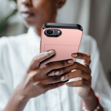 SKALO iPhone 16e Armor Korthållare Skal - Blå