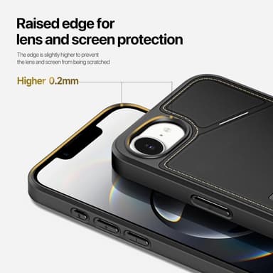 DUX DUCIS iPhone 16e Rafi II Series Skal med Korthållare - Svart