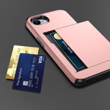 SKALO iPhone 16e Armor Korthållare Skal - Blå