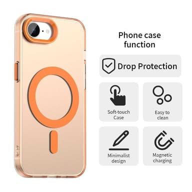 SKALO iPhone 16e Candy Series Hybrid Skal - Orange
